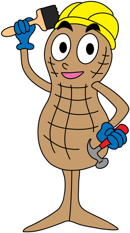 Peanut Handyman Logo By Kamink - Cartoon (786x1017)