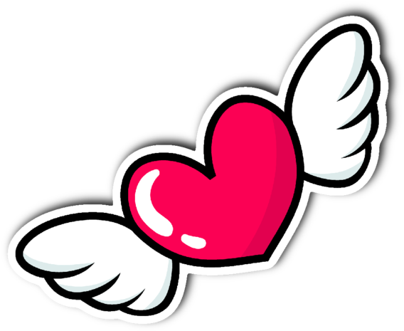 600 X 600 2 - Heart With Wings Png (600x600)