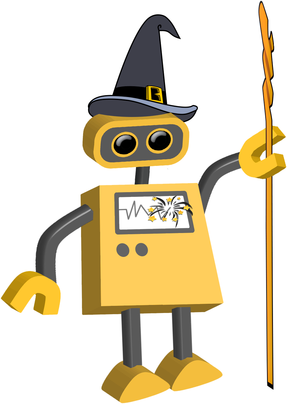Wizard Bot - Robot Wizard (960x1354)