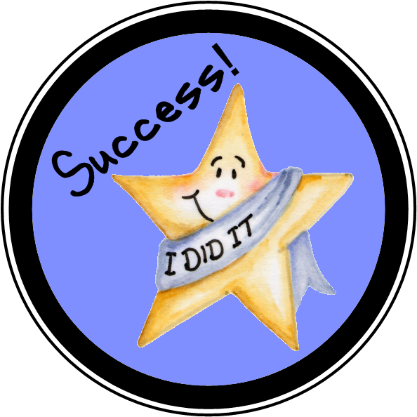 Clip Free Library Badges Successididitpng - Did It Clip Art (600x600)