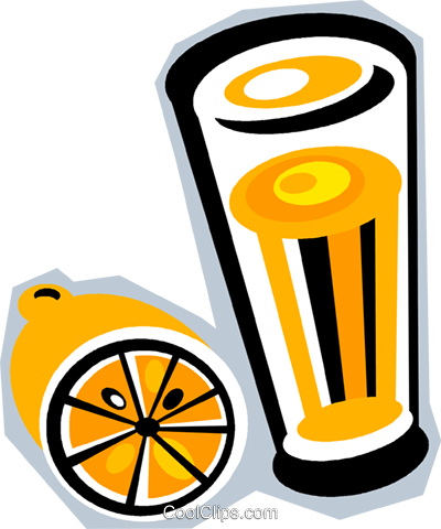 Orange Juice Royalty Free Vector Clip Art Illustration - Orange Juice Royalty Free Vector Clip Art Illustration (400x480)