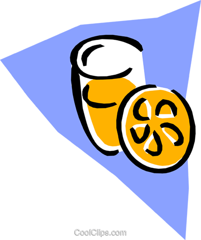 Orange Juice Royalty Free Vector Clip Art Illustration - Orange Juice (402x480)