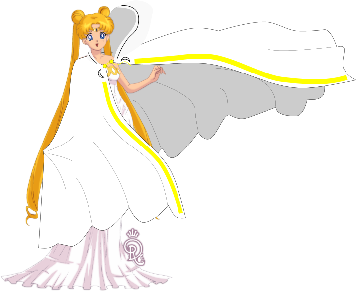 Princess Serenity By Eqxze - Cartoon (726x646)