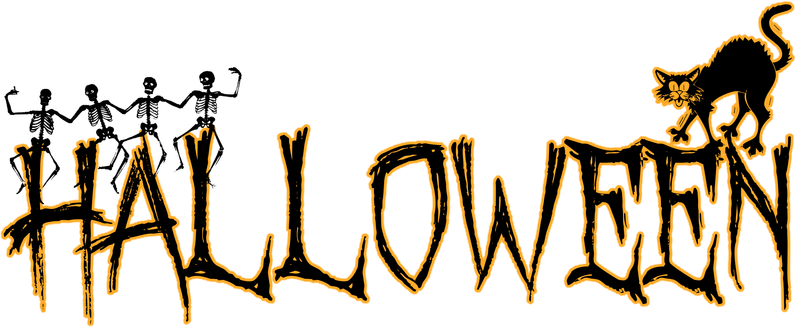 Happy Halloween Wc - Imagenes Del Nombre Halloween (2675x1222)