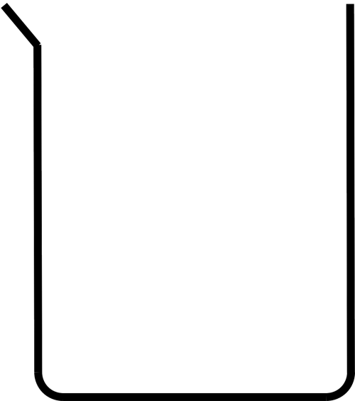 Liquid Clipart Empty Beaker - Scientific Drawing Of A Beaker (500x566)