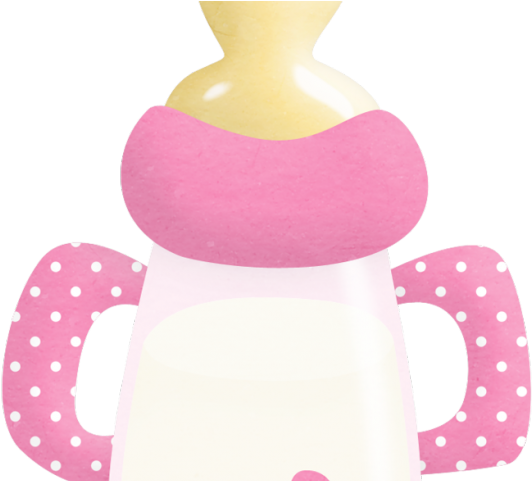 Baby Girl Clipart Bottle - Polka Dot (640x480)