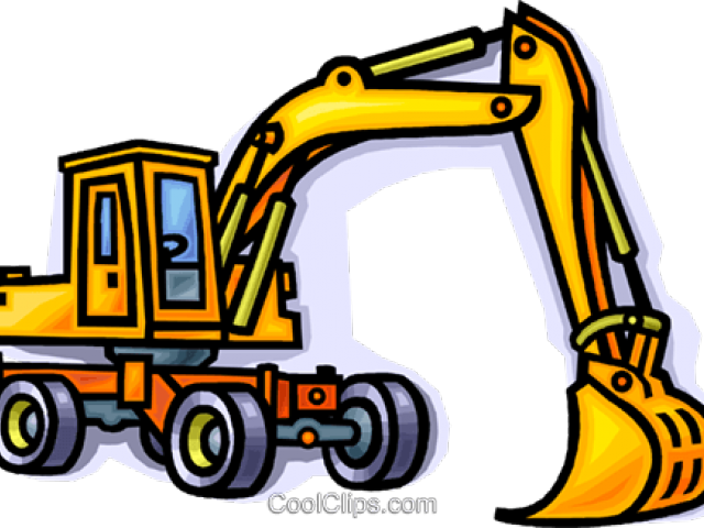 Shovel Clipart Construction - Backhoe (640x480)