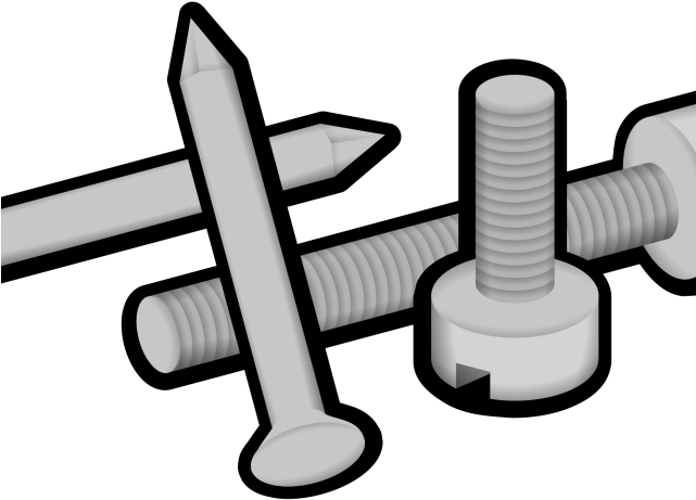 Screw Clipart Transparent - Clipart Nail (640x480)