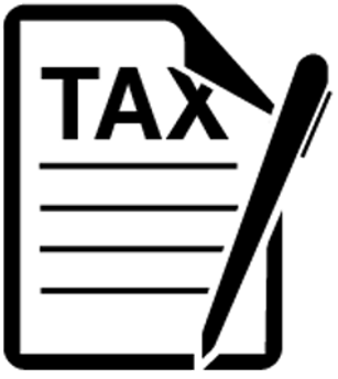 Tax Clipart Tax Bill - Tax Png Black And White (800x400)