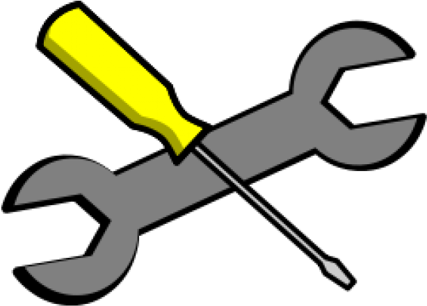 Screw Clipart Screwdriver - Spanner And Screwdriver Clipart (640x480)