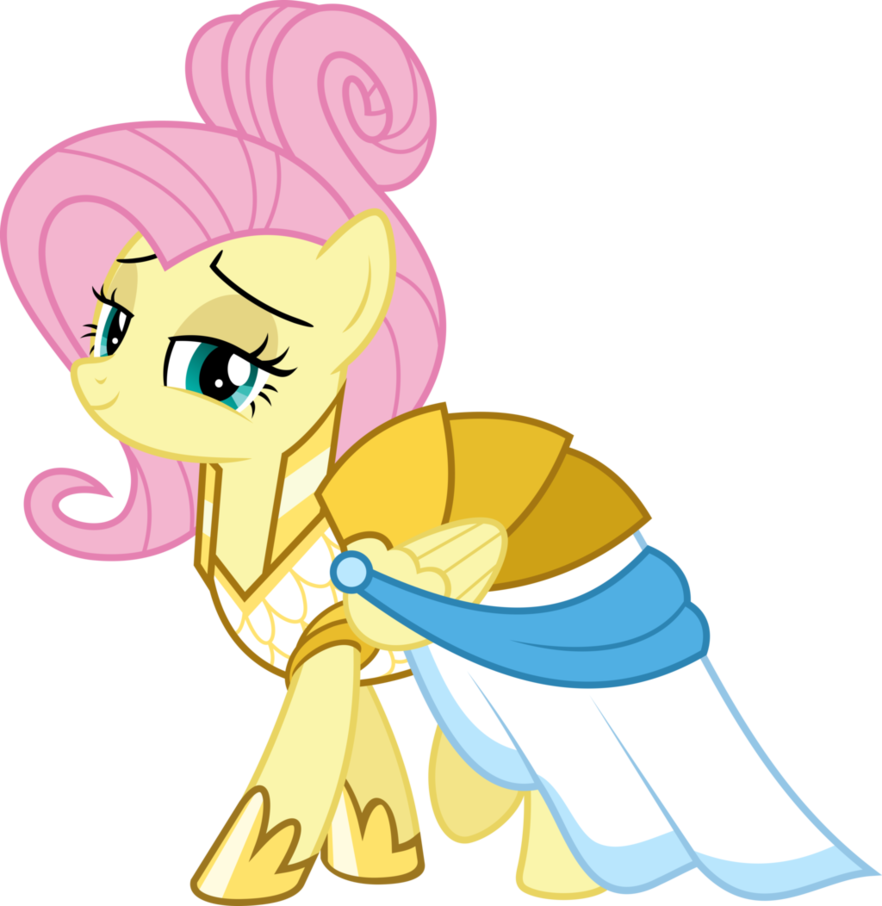 Mlp Vector The Warrior Of Inner By - Fluttershy Warrior Of Inner Strength (882x906)