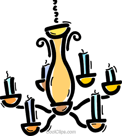 Chandeliers Royalty Free Vector Clip Art Illustration - Chandeliers Royalty Free Vector Clip Art Illustration (428x480)