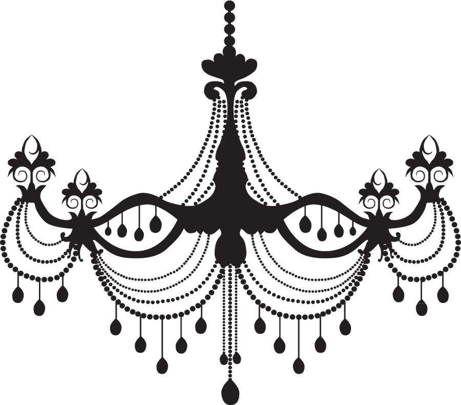 Bekarlığa Veda - Chandelier Silhouette Png (900x790)