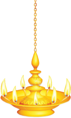Oil Lamp Clipart Sri Lankan - Brass Lamp Clip Art (322x428)