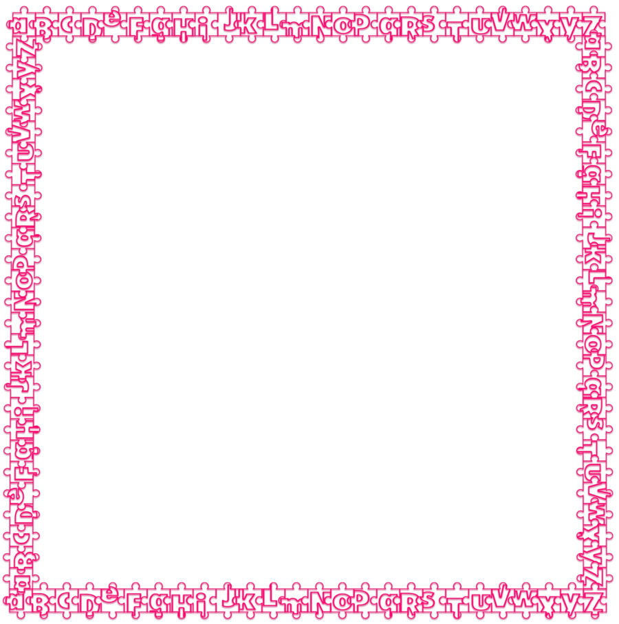 Cute Bordered Paper Clipart Printing And Writing Paper - Pink Glitter Frame Png (900x907)