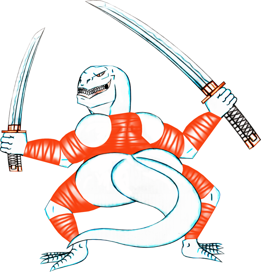 Mega-lenin's Fearsome Blades By Swordsdragon - Illustration (877x911)