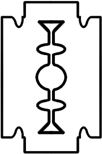 Razor Blade Lineart By Darkangel8xt - Sketch Of Razor Blade (300x400)
