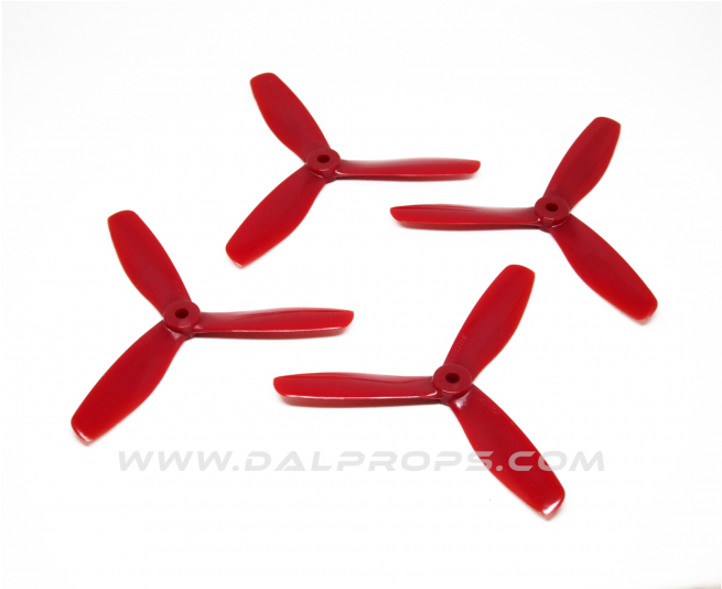 4x Red Dalprop 3-blades 5045bn Bull Nose Propellers - Dalprop (800x800)