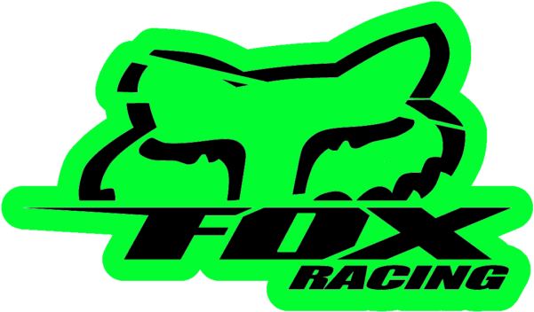 Fox Racing Motorbike Car Helmet Decal Sticker X2 83x48mm - Fox Racing (640x640)