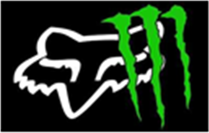 Fox Racing And Monster Energy Kawa70110 - Fox Racing Logo Monster (420x420)