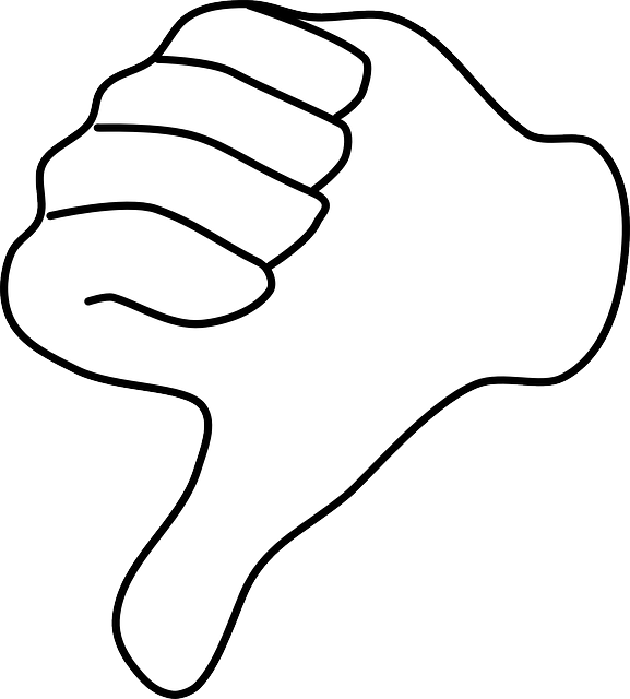 Canning Accountability - Thumbs Down White Png (577x640)
