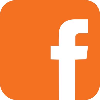 Facebook Google Youtube - Email Phone Icon Orange Png (412x412)