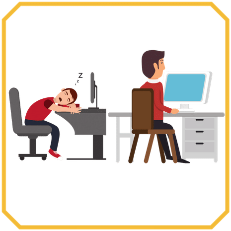 Clip Art Hard Working Picture - Lazy And Hardworking Clipart (500x500)