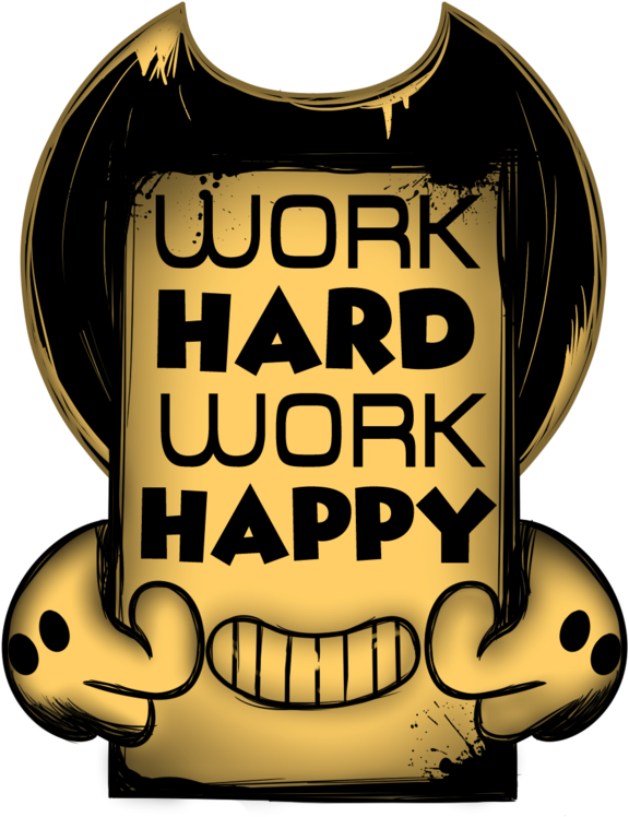 Hard Work Png - Bendy Work Hard Work Happy (1032x774)