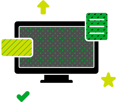 An Illustration For The Concept Of Being Organized - Computer Monitor (409x358)