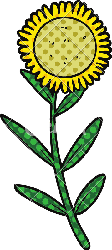 Isolated Cartoon Sunflower - Lithuanian Nationalists (358x800)