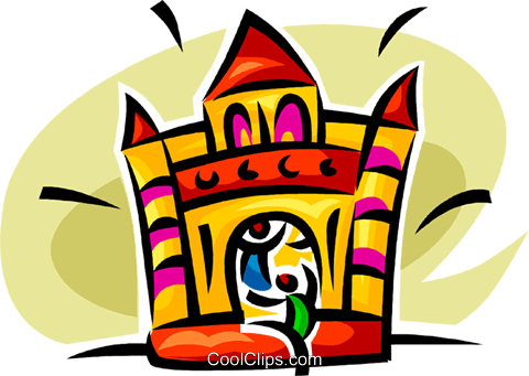 Fun House Royalty Free Vector Clip Art Illustration - Fun House Royalty Free Vector Clip Art Illustration (480x341)