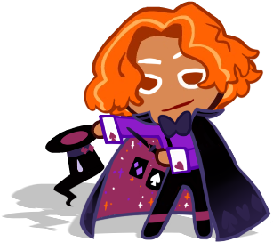 Bby Enby, Cursed Cards Costume Or Wicked Wand - Cookie Run (369x350)