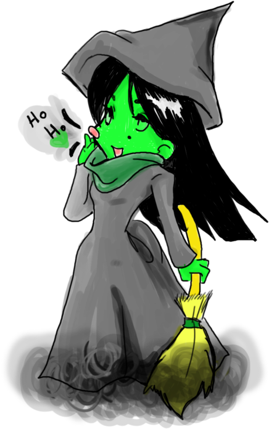 Drawn Witch Evil Witch - Chibi Evil Witch Png (791x1011)