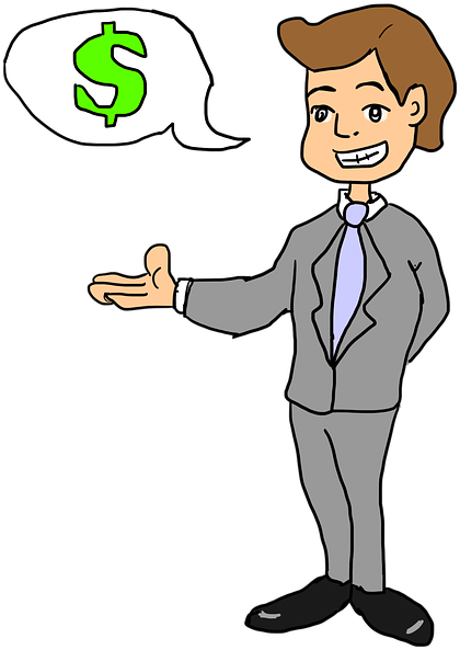 Negotiation Clipart Salesperson - Salesperson (420x593)