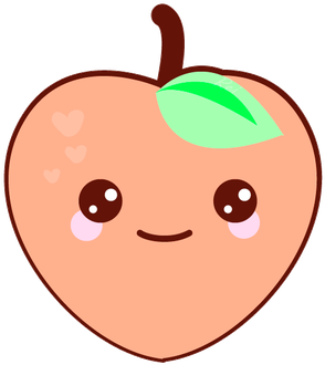 Vector Free Frames Illustrations Hd Images Photo Sticky - Kawaii Peach (350x350)