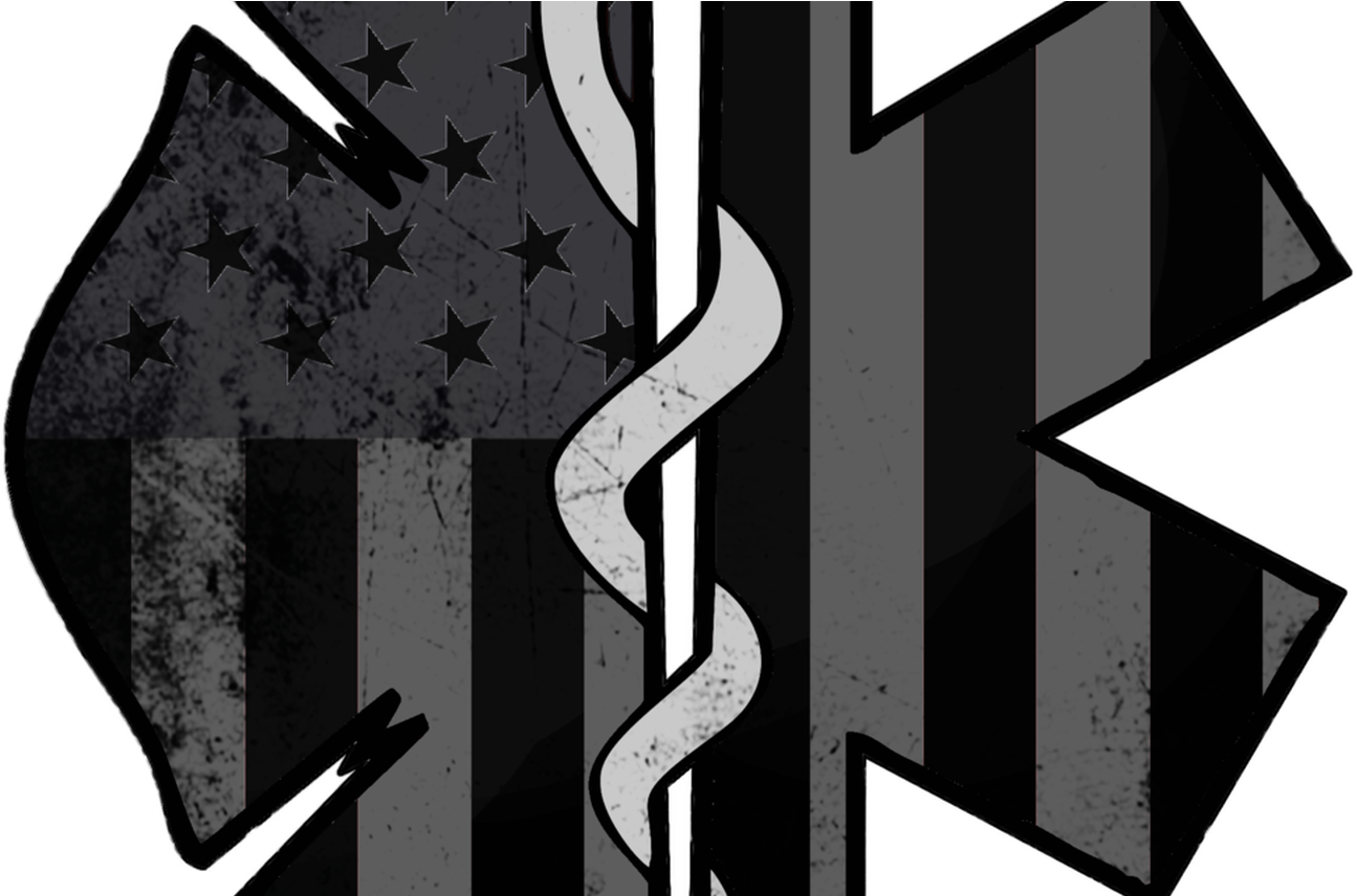 American Subdued Fire/ems Decal Firefighting Decals, - Fire And Ems Symbols (1368x855)