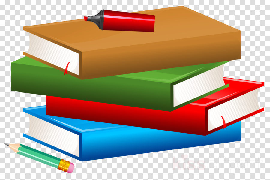 School Books Png Clipart Book Clip Art - Books And Pencil Clipart (900x600)