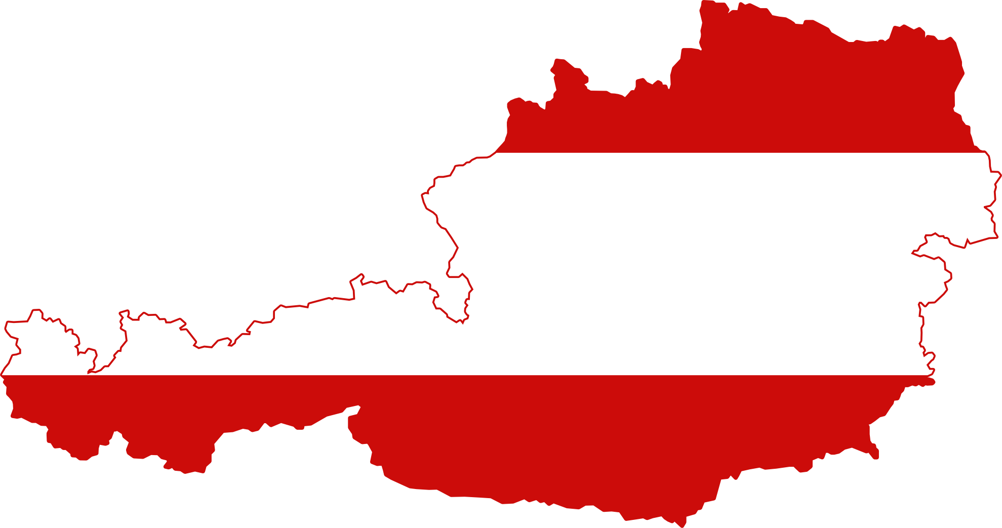 Austria Clipart - Austria Flag And Map (1979x1043)