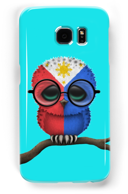 Nerdy Filipino Baby Owl On A Branch - Owl (500x700)