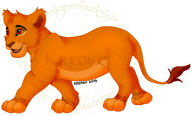 Cubby Mufasa - Cartoon Puma Animal (829x562)