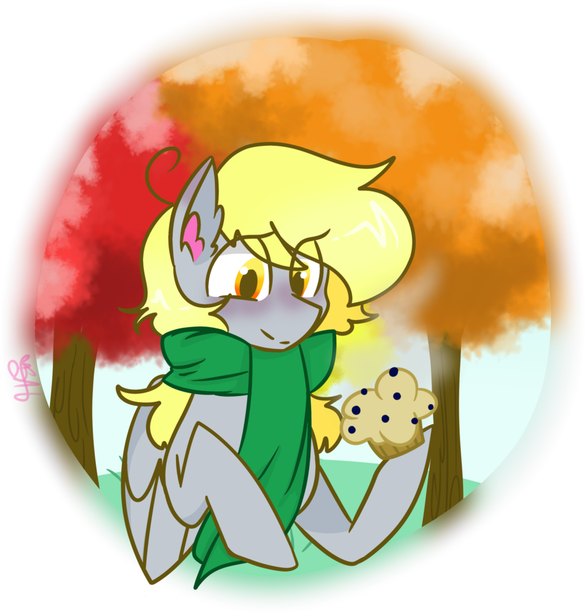 Cubbybatdoodles, Clothes, Derpy Hooves, Food, Muffin, - Cartoon (1024x1048)