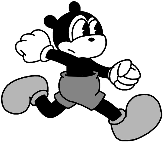 Cubby Bear Running By Mega Shonen One 64 - Cartoon (894x894)