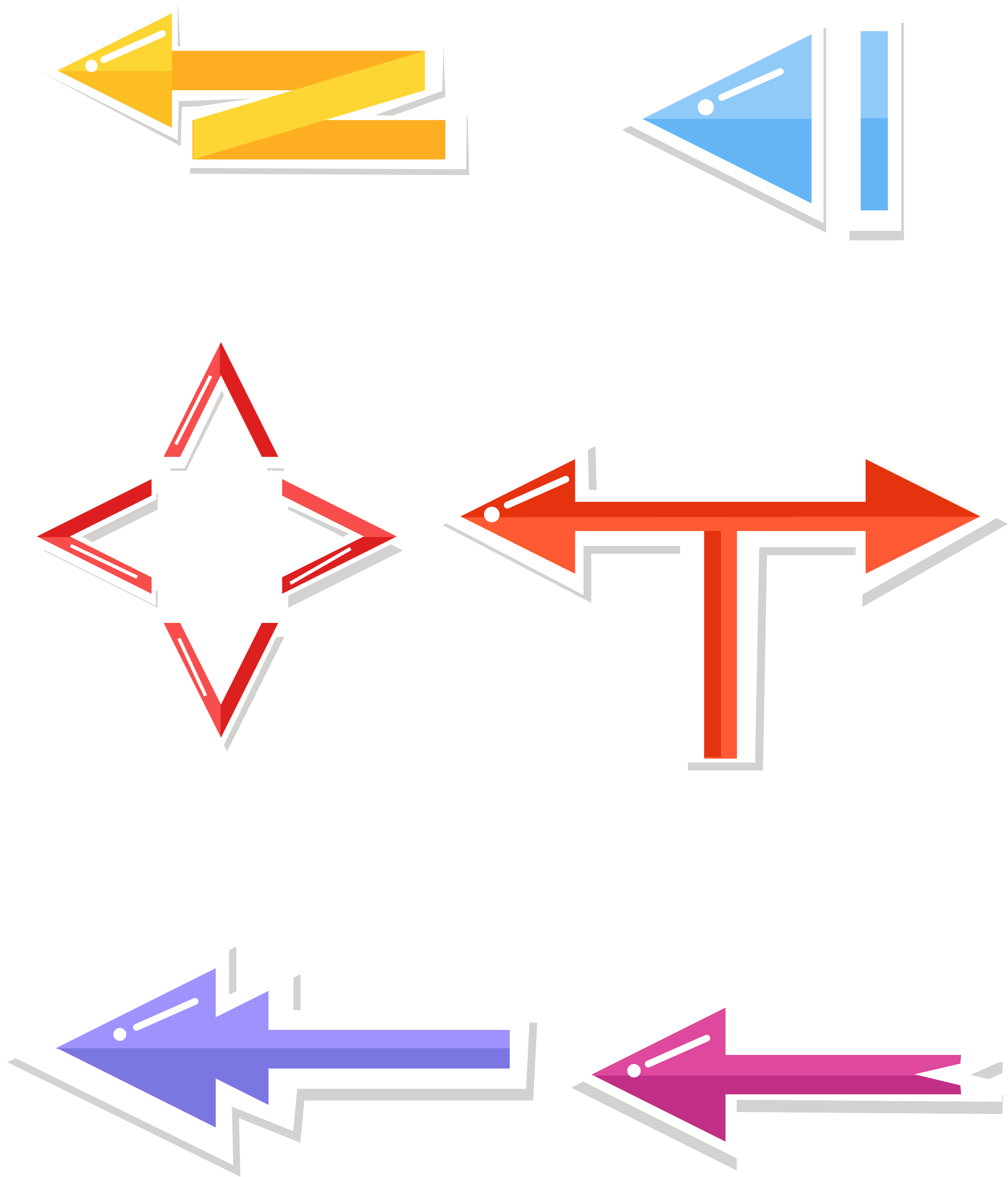 Arrow Bright Arrows Cartoon Colorful Png And Vector - Diagram (3072x4108)