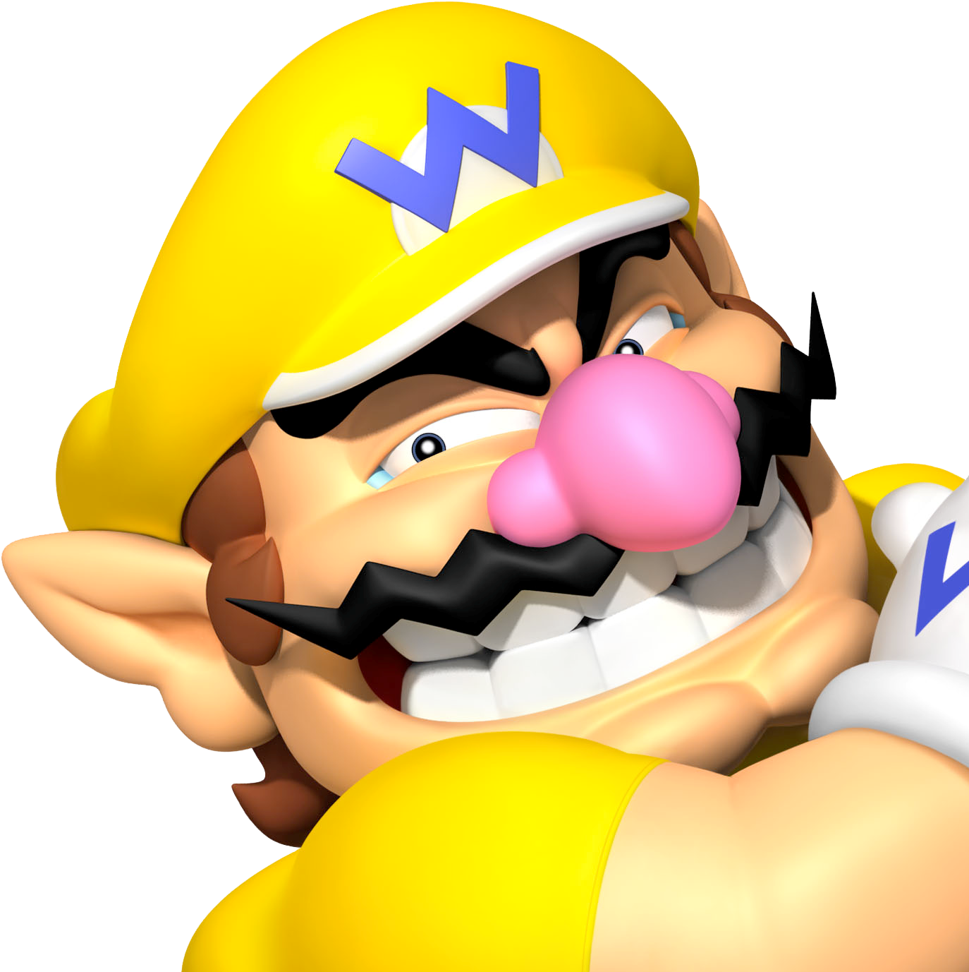 As The Second Most Powerful Person On This List, Snake - Wario Mustache (1398x1398)