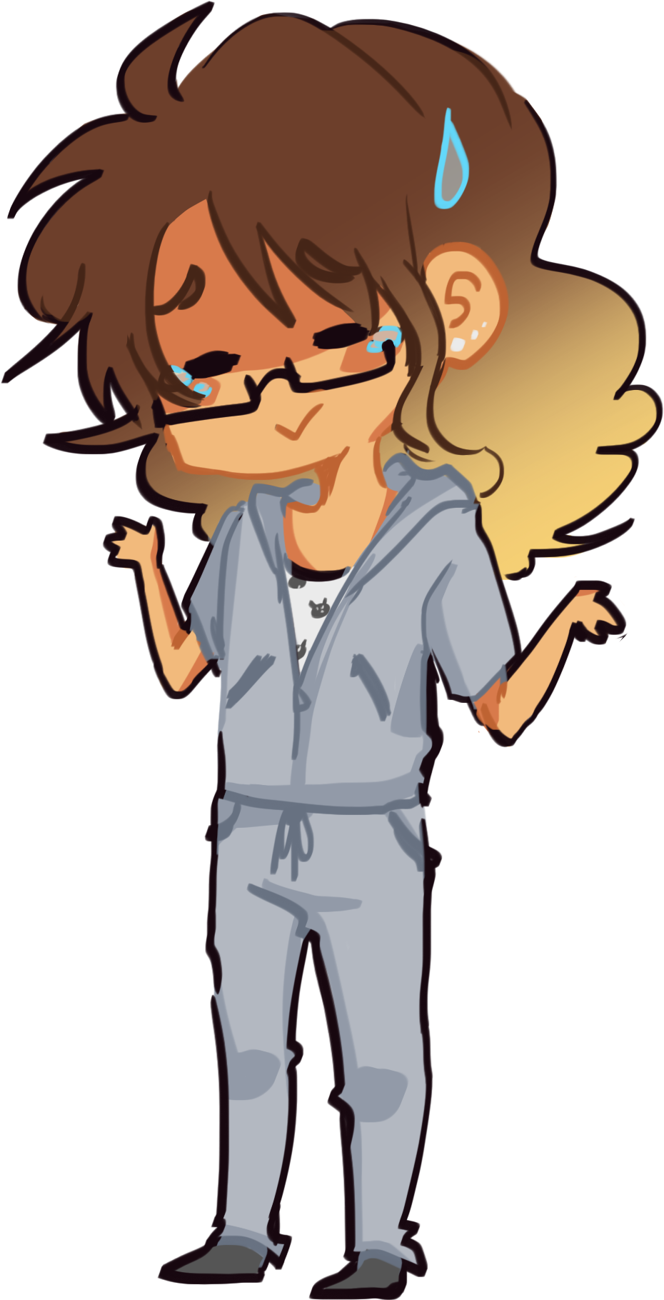 I'm Mostly Inspired By Anime, Visual Novels, And Video - Cartoon (1041x1907)