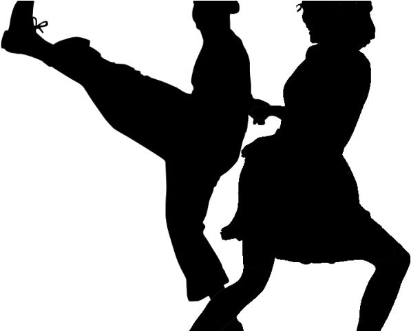 Dancing Clipart Dance Club - Swing Dance Silhouette (640x480)