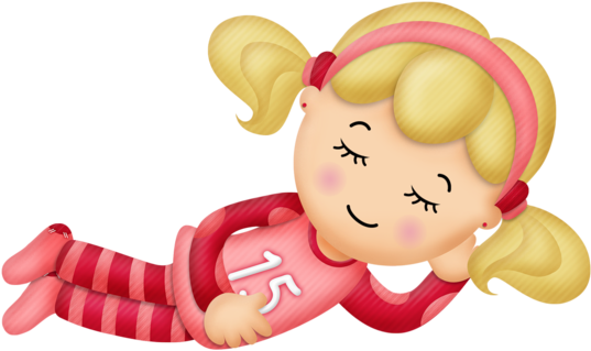 Girls ‿✿⁀○ Pajama Party, Pajamas, Clip Art - Cartoon (600x365)