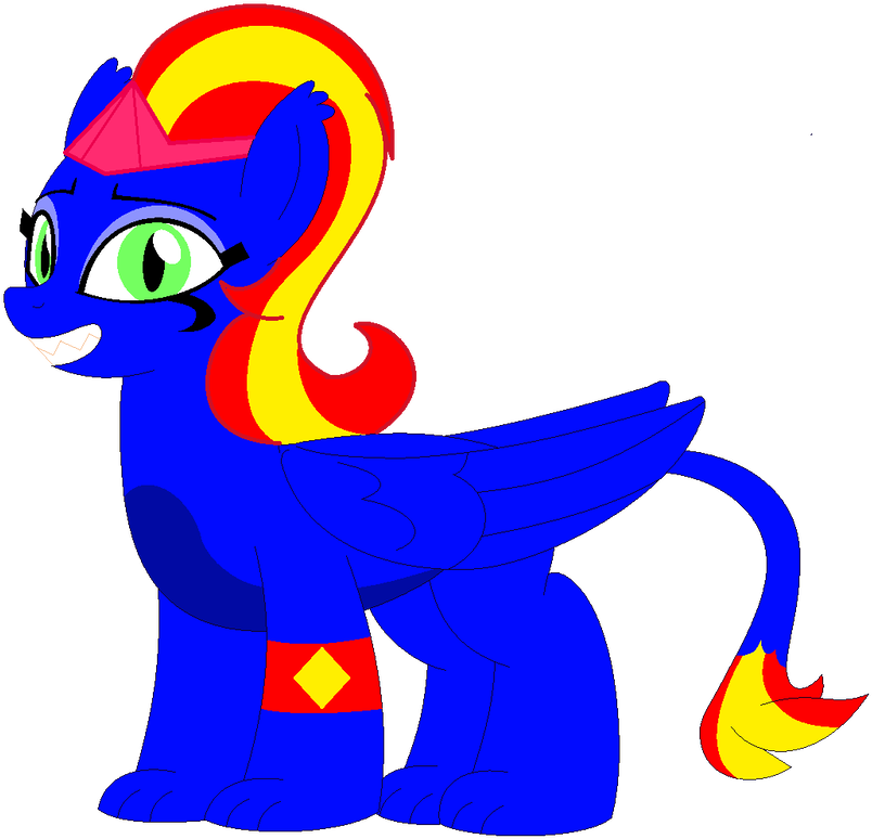 Dashie The Egyptian Sphinx By Princeduskstripe - Cartoon (1001x798)
