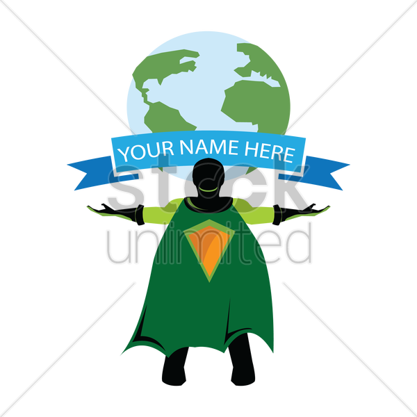 Earth Clipart Superhero - Superhero Saving Earth (600x600)