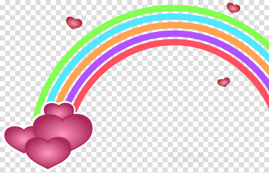 Valentine's Day Clip Art Clipart Vintage Valentines - Rainbow With Transparent Background (900x580)